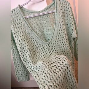 SOLD - Mint Green Knit Sweater